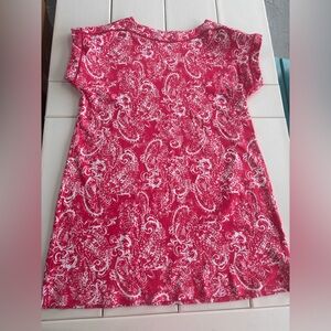 Kim Rogers Pink and White Paisley Dress